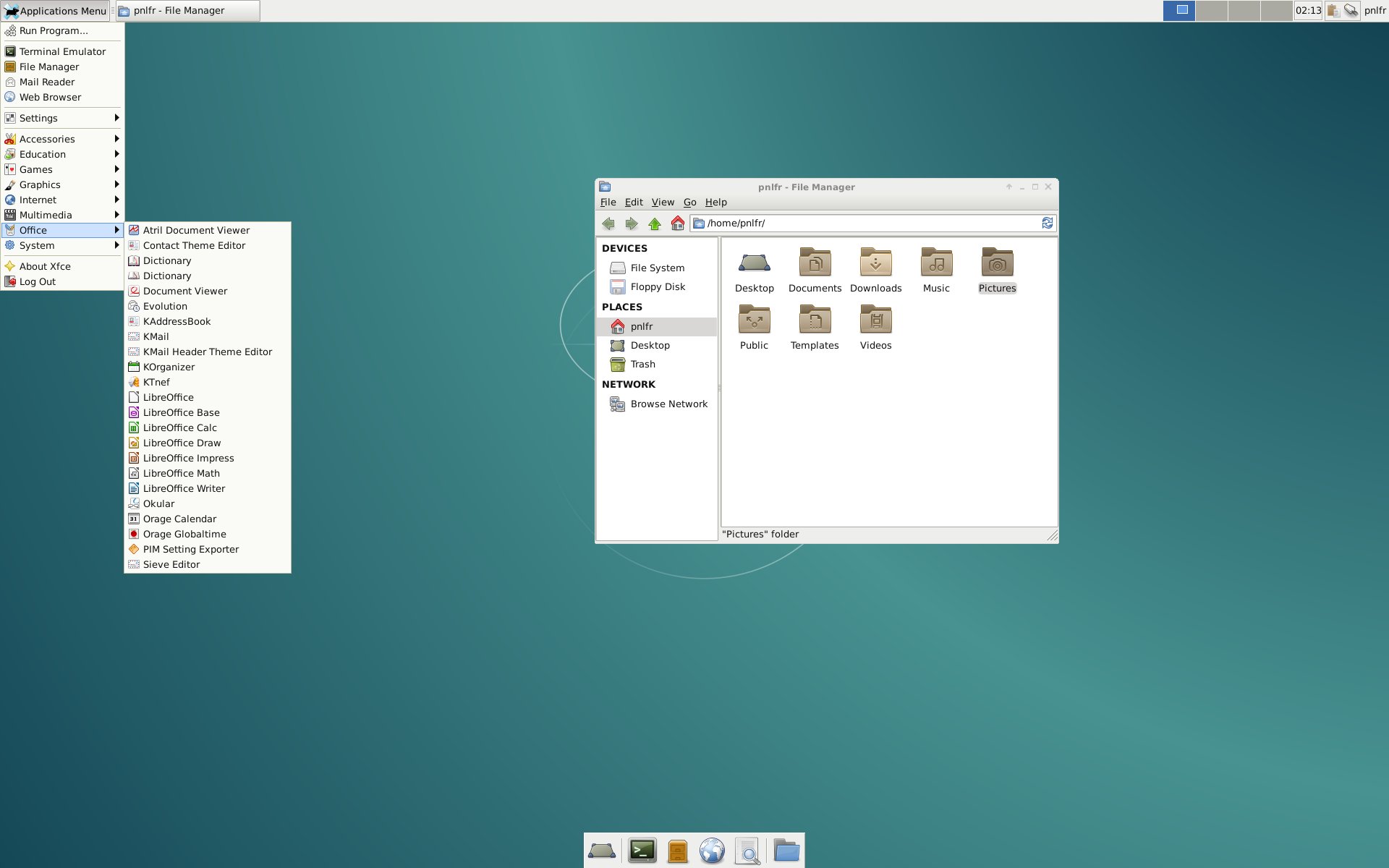Debian8 with Xfce desktop
