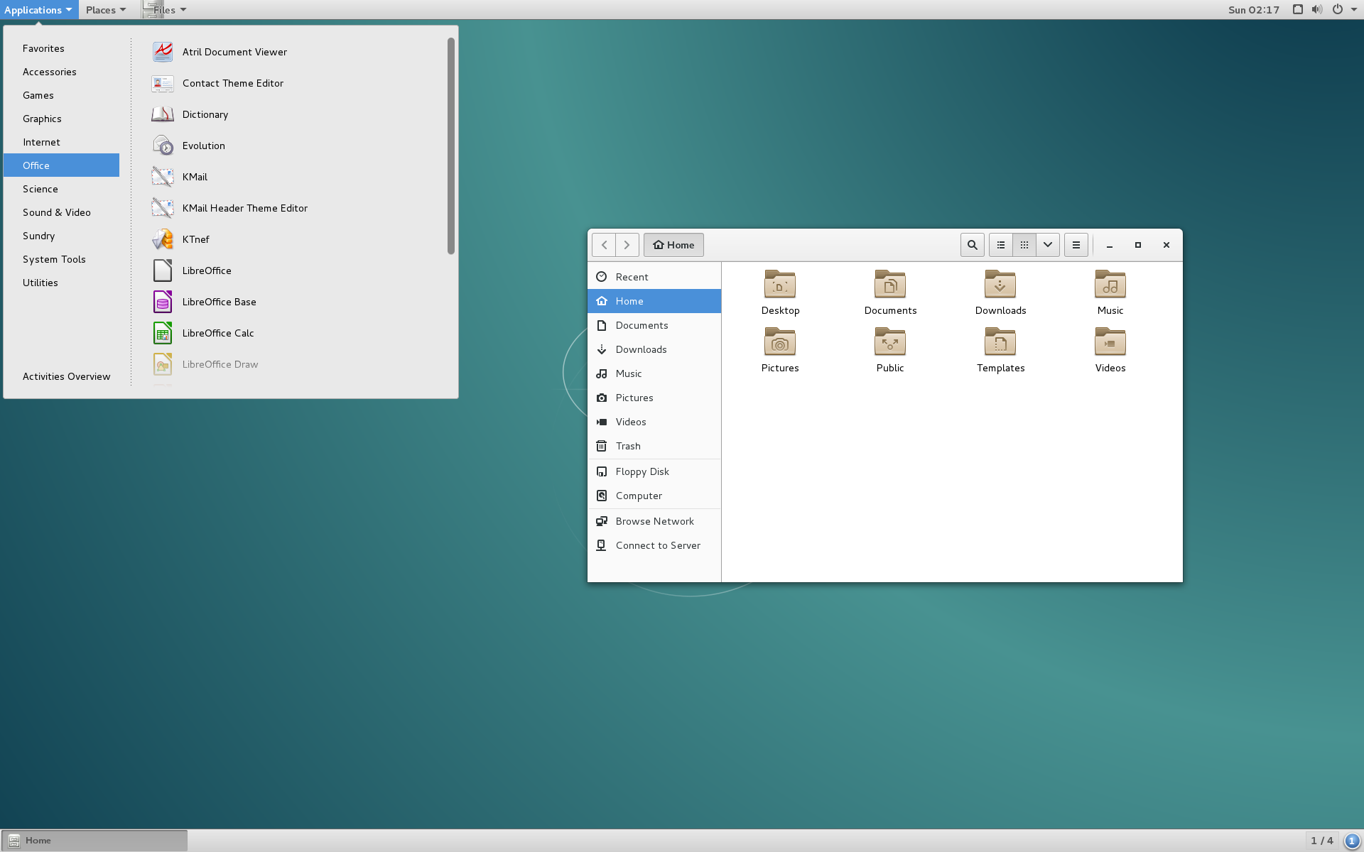Debian8 with Gnome classic desktop